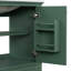 Meuble-lavabo 30 po sans lavabo, base seulement, armoire de salle de bain multifonctionnelle avec portes et tiroir, cadre solide et panneau de fibres à densité moyenne, vert foncé-118004271