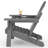 Folding Adirondack Chair Set of 2, HDPE Patio Chairs with Cup Holder, All Weather Outdoor Seating-1185867625