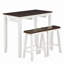 Ensemble de table de bar et chaises, ensemble de table de salle à manger 3 pièces, ensemble de table de petit-déjeuner industriel, pour salon, salle à manger, salle de jeux-447434845