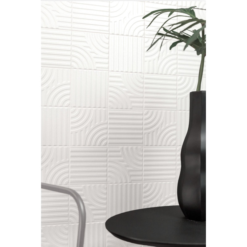 Kyoto 6 in. x 6 in. Ceramic Wall Tile (13.88 Sq. Ft. / Case), Off White