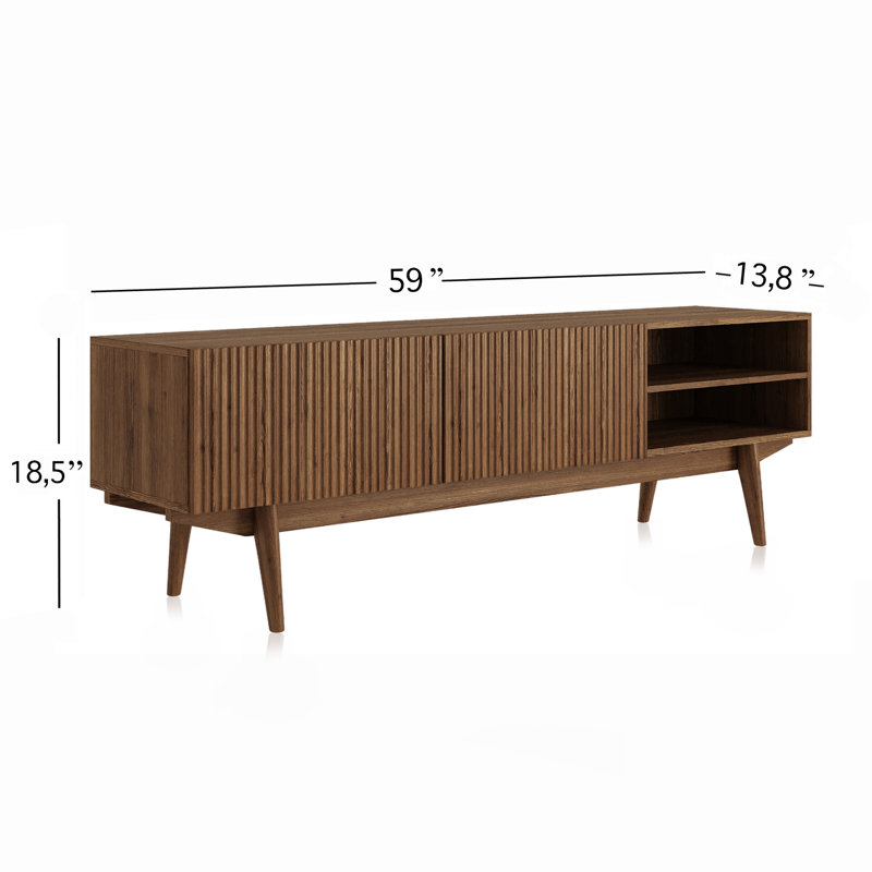 Alanson 59'' W Storage Credenza | Stylish & Spacious