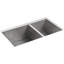 Ludington 32'' L Stainless Steel Double Basin Kitchen Sink
