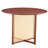 Chinese Countryside Style Solid Wood Round Desk, Modern For Home & Office, 42"x42"x29.5", Walnut, 51.05lb, Effortless Install Process Table, Simple Desk Home, Dining, Assembly-2118507777