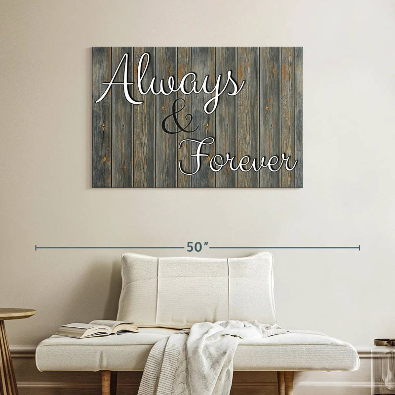 Tergel Always Forever Typography, 26" H x 39" W