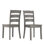 Chaise d'appoint en bois massif H 17,15 po Norita