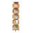 Shanae 5 Tiers 360° Rotating Solid Pine Wood Bookcase Book Storage Shelf 110 lbs Capacity