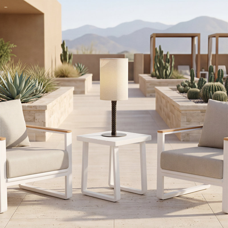 Lampe de table solaire Lumaris noire