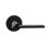 Bravura 943-6 Passage Raleigh Lever on Round Contemporary Rose in Satin Nickel