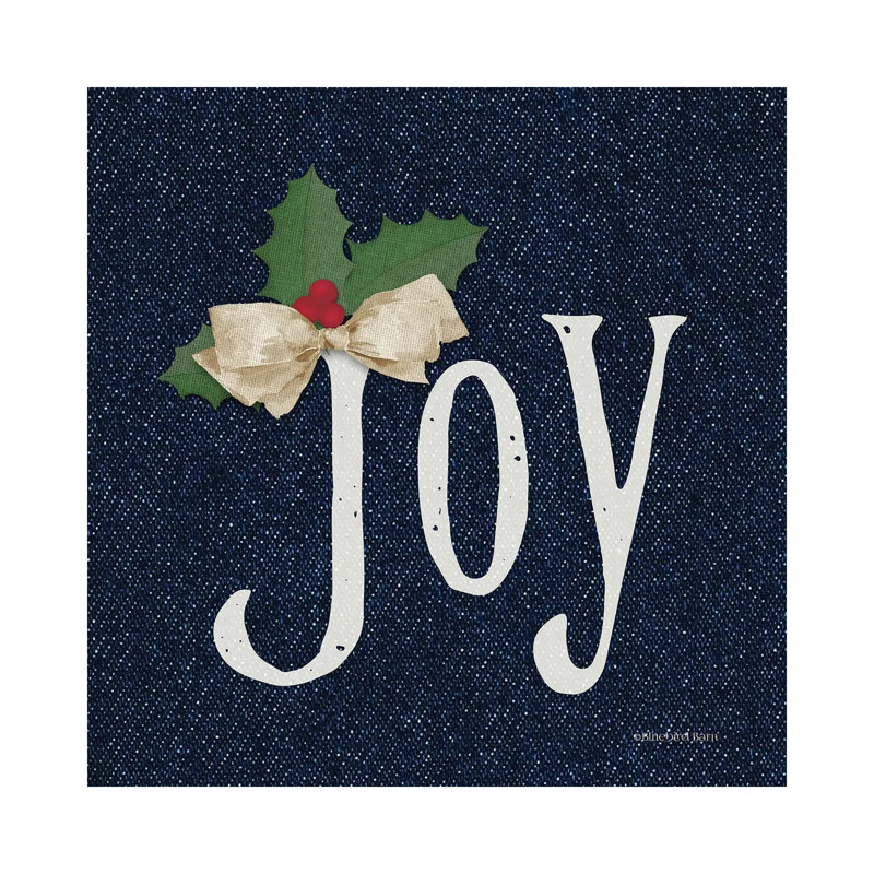 Joy by Bluebird Barn - Wrapped Canvas Print, 30.48 cm H x 30.48 cm W