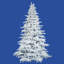 Flocked White Spruce AUnlit rtificial Christmas Tree-458739757