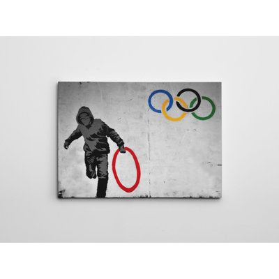 Bansky, impression sur toile tendue