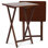 Tables-plateaux pliables en bois PJ avec support de rangement compact
