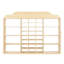 Collection de tablettes murales en bois