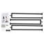 3 Pack Shape 36.02" Stair Balusters With Adjustable Top Bracket-105653435