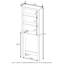Rangement au-dessus de la toilette l 23,62 po x H 63 po x P 8,27 po Parkerson-1972025963
