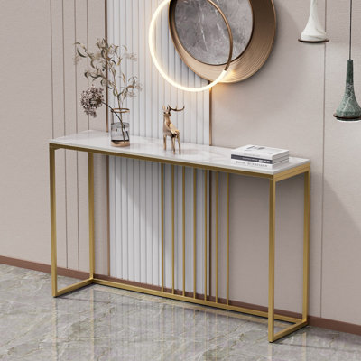 Marble Top Console Table