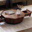 Table basse simple en noyer noir-110332005