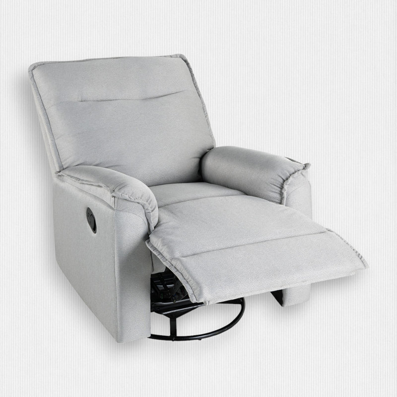 Fauteuil inclinable Sobine, Mélange de lin gris