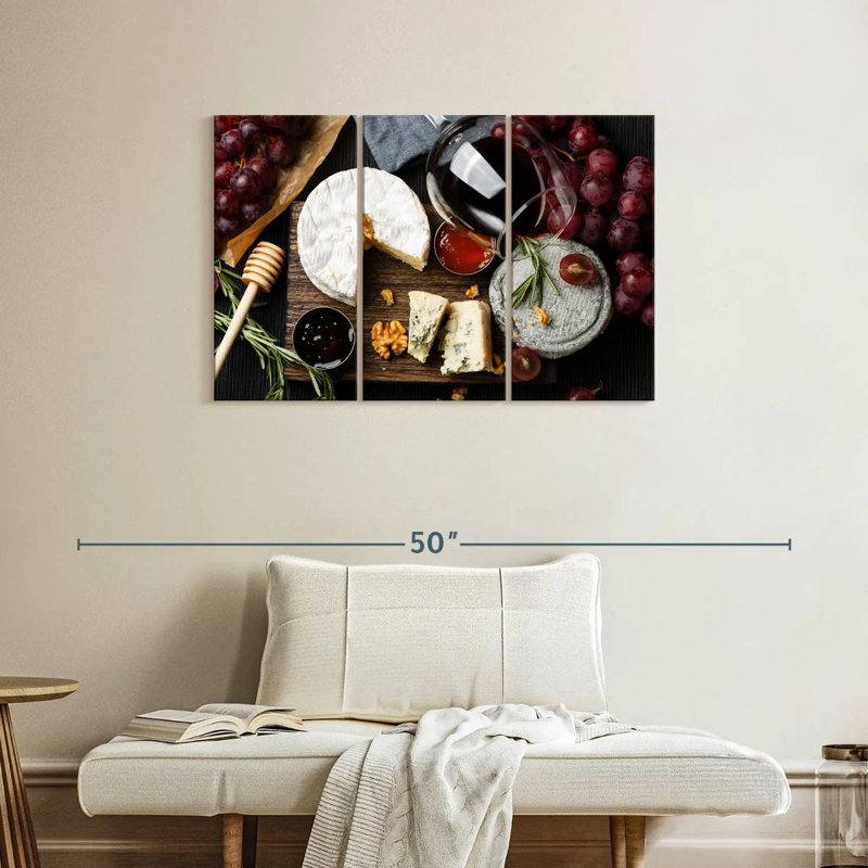 Yarlin Cheese And Wine, 24" H x 38" W