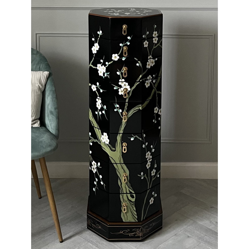 Cherry Blossom 33cm W 8 - Drawer Chest of Drawers