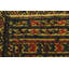 Tapis de zone en laine jaune/noir/rouge 4 pi 2 po x 6 pi one-of-kind à la main noué la Warminster