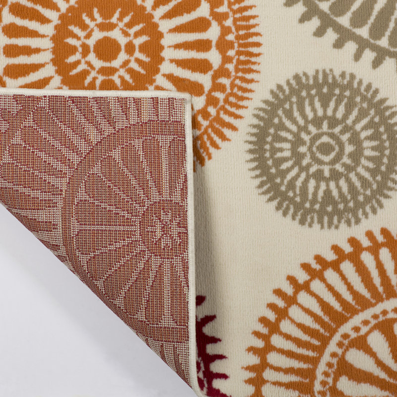 Priscila Geometric Indoor / Outdoor Rug, Rectangle 5'3" x 7'7"