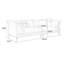 Canapé modulaire 100% polyester kaki café-1807387194-1807387195