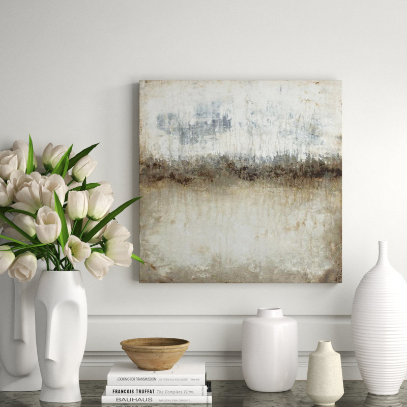 Lake In Autumn Print by Sara Brown, Glass Coat, 24" H x 24" W x 1.5" D