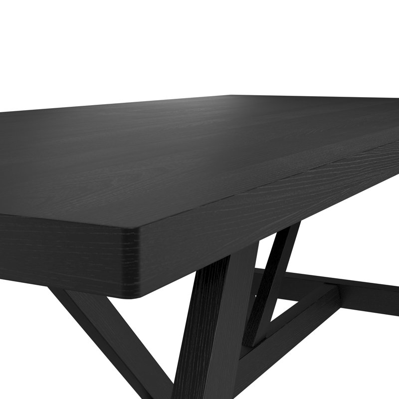 NANTUCKET RECTANGULAR DINING TABLE, Black, Black