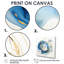 «Unity Subtle Gold Watercolor II», reproduction d'art abstraite murale-262706322-262706325