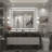 Molly Framelss or Framed LED Anti-Fog Tempered Glass Wall Bathroom Vanity Mirror - UL Certified-465619285-435387531