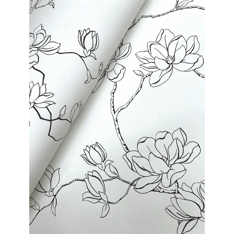 Papier peint Magnolia Home Volume 4 Branches, Noir, noir, noir, noir