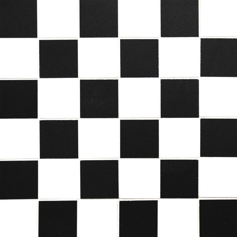 Segment Contraste 12 in. x 12 in. Matte Porcelain Mosaic Floor and Wall Tile