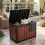 EFU 17.13 " W 55 Gallons Water Resistant Plastic Lockable Deck Box in Brown