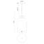 Luminaire suspendu simple à 1 lumière Delisa-358704086