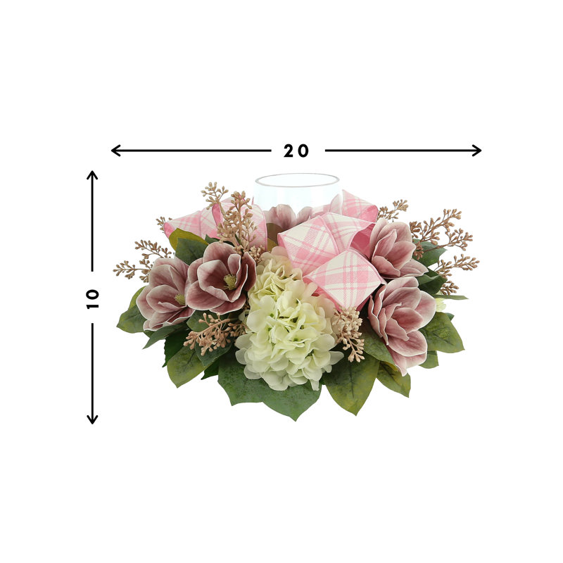Hortensia et candélabre magnolia