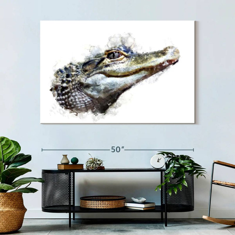 Crocodile Head, 34" H x 51" W