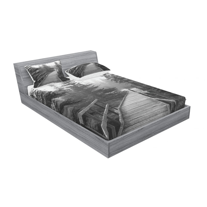 Microfiber Sheet Set, Queen Sheet Set with Fitted Sheet