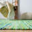 Arlesey Montauk Flat Weave Recycled Cotton Chindi Solid Color Rug-1692744275