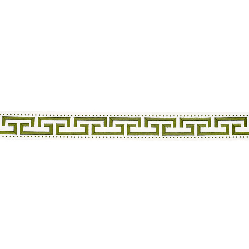 Schumacher X Paloma Contreras Margo Fret Trim, Green