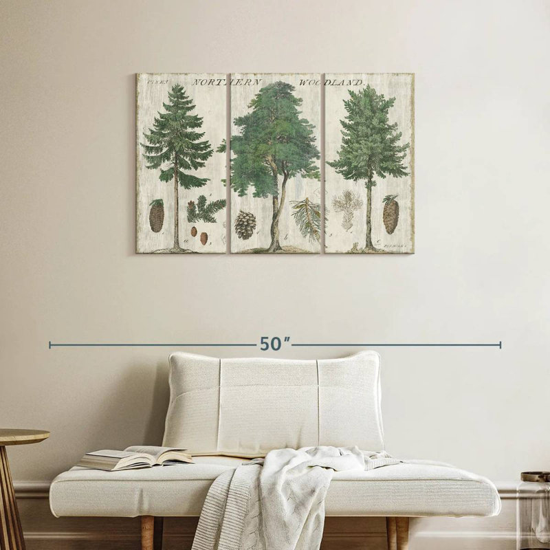 Harnek Woodland Chart I, 24" H x 38" W