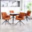 360° Swivel Dining Chairs, Modern Chenille Upholstered Armchairs With Ergonomic Back Support, Sturdy Metal Legs For Kitchen & Dining Room-787347666-787347668