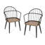 Chaises de salle à manger en bois et métal Manthey-110820398