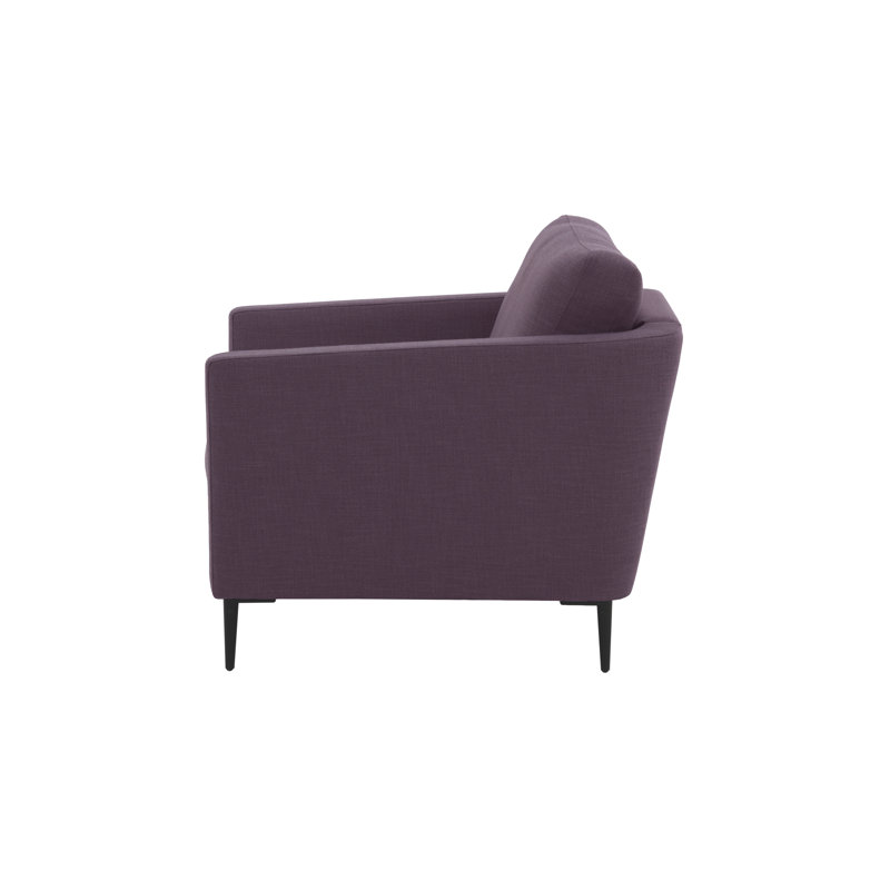 Rahul Velvet Armchair, Purple