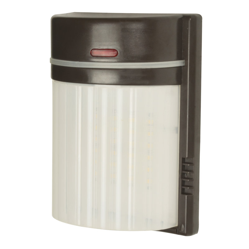Bronze Polycarbonate LED Outdoor Security Sconce