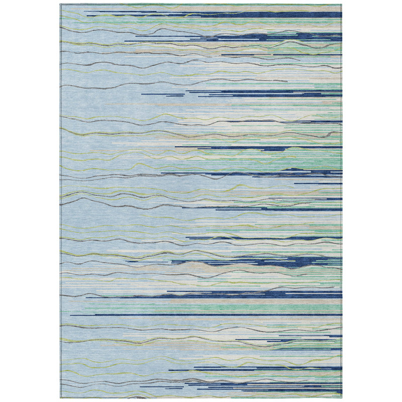  Machine Washable Indoor/Outdoor Chantille ACN996 Paprika Area Rug, Rectangle 10' x 14'