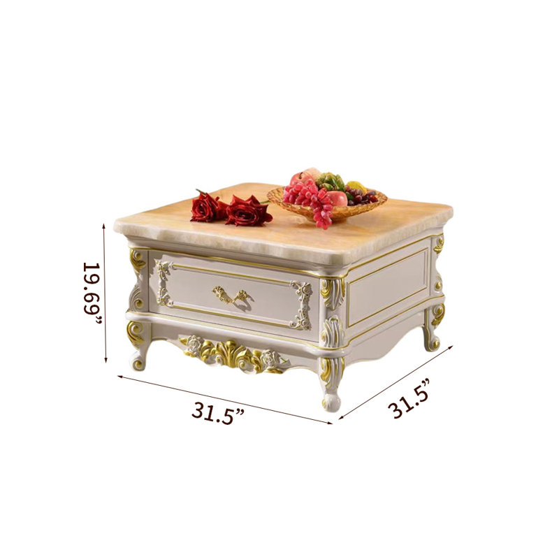 Octavian Stone Top Single Coffee Table