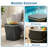 Portable  Plastic  Ice Bucket  with Lift-top Lid-123796932