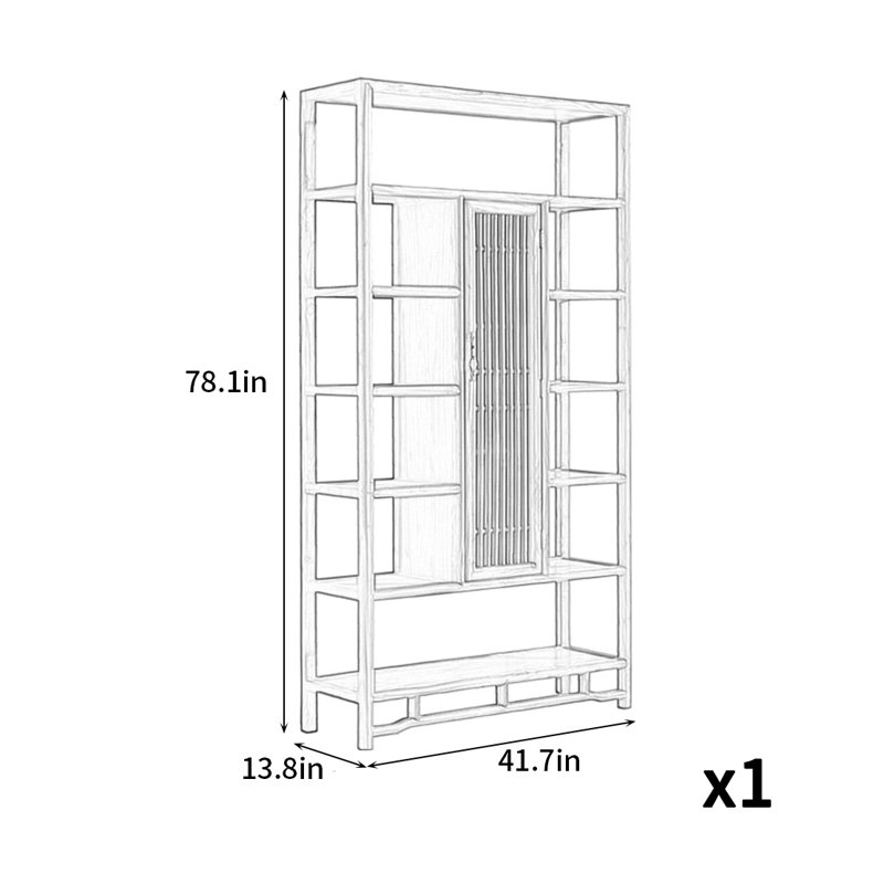 New Chinese Style Simple And Practical Bookcase