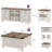 Allyssa 4 Piece Farmhouse Coffee Table Set